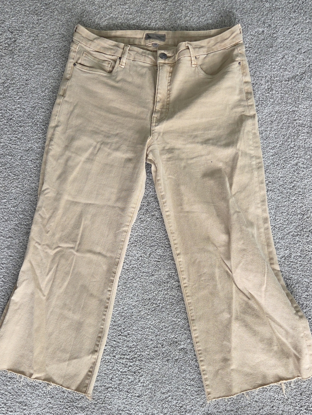 Kut from the Kloth Tan Wide-Leg Jeans
